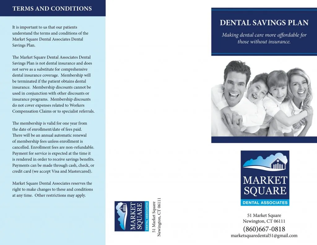 Dental Savings Plan Newington CT, Market Square Dental Associates